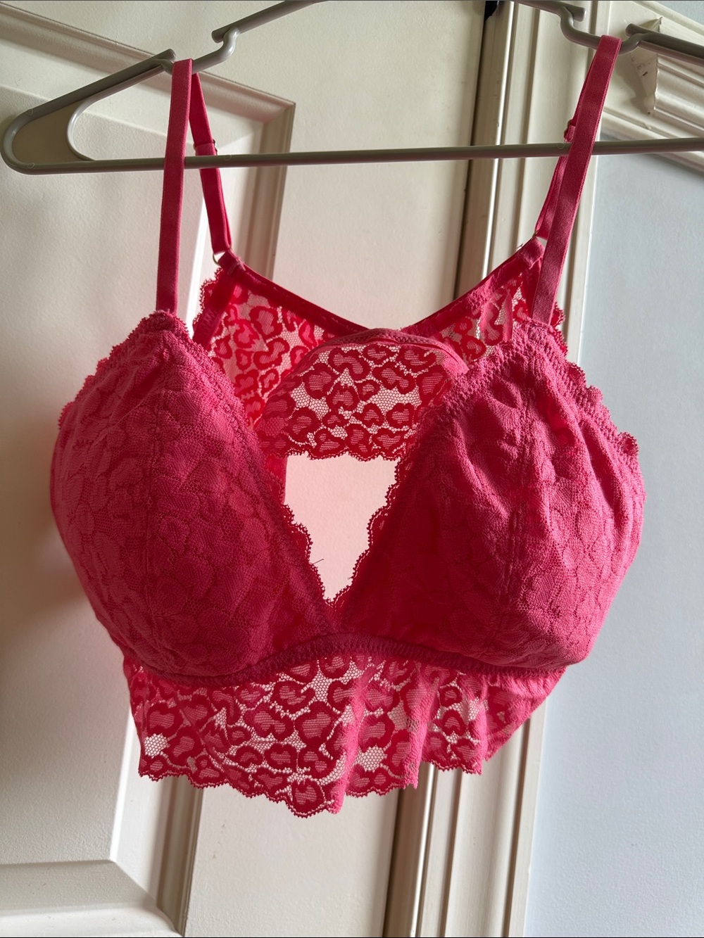 aerie Hot Pink Lace Bralette - Women's Intimates